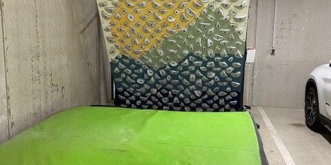 mur d escalade garage mur d'escalade dans un parking de copropriété